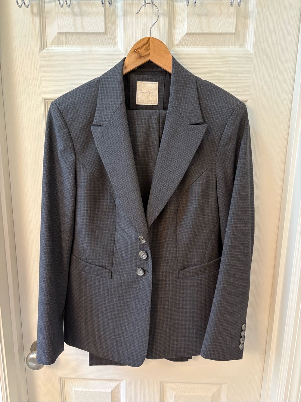 The Limited Cassidy Fit Charcoal Gray Blazer & Pants Suit Sz 14 Mint Condition